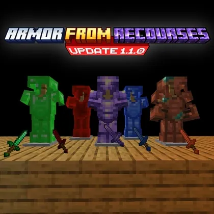 Armor from recourses — Minecraft mod, rasm 1