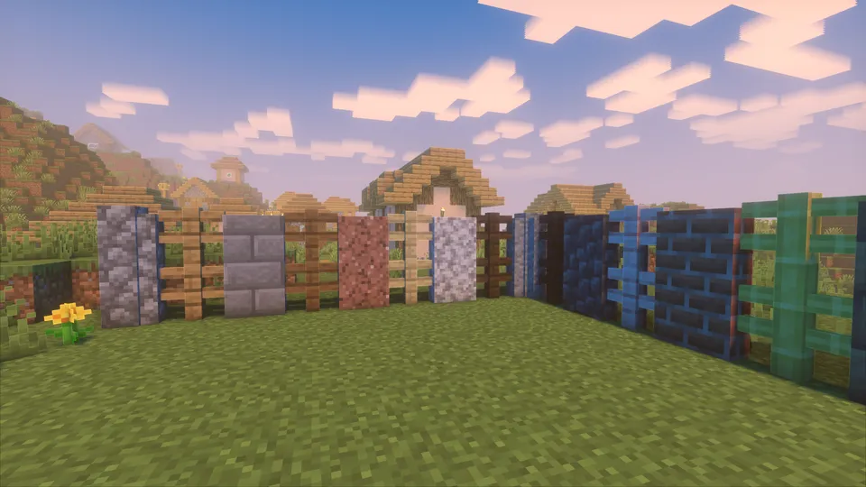 Wallfences — Minecraft mod, rasm 2