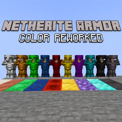 Netherite Armor Color Reworked — Minecraft mod, rasm 1