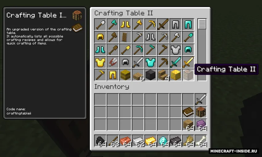 CraftingTable II Refabricated — Minecraft mod, rasm 2