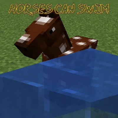Horses can Swim — Minecraft mod, rasm 1