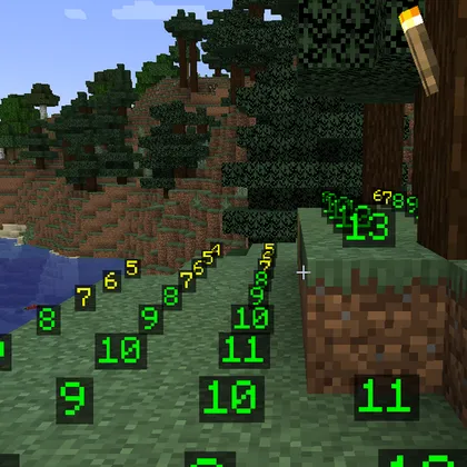 Light Level Overlay Display — Minecraft mod, rasm 1