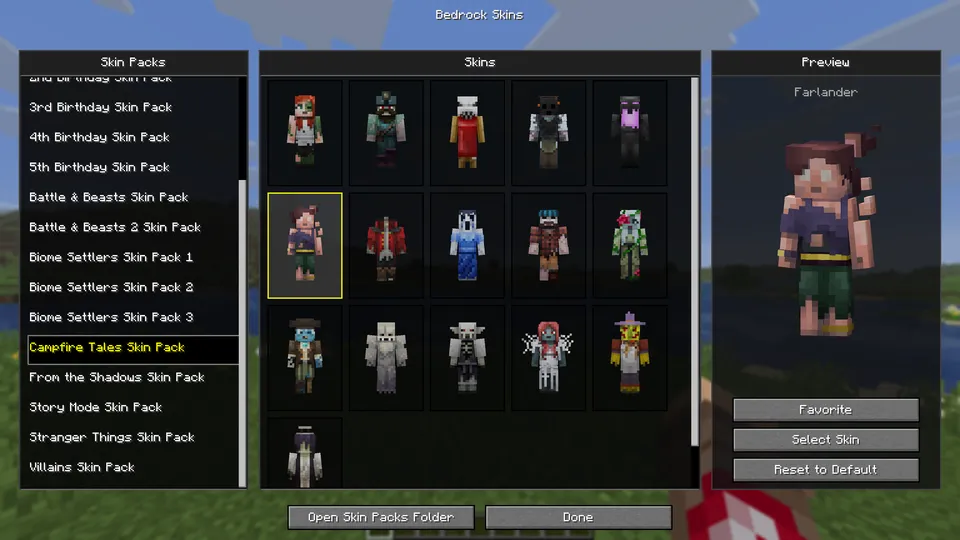 Bedrock Skins — Minecraft mod, rasm 2