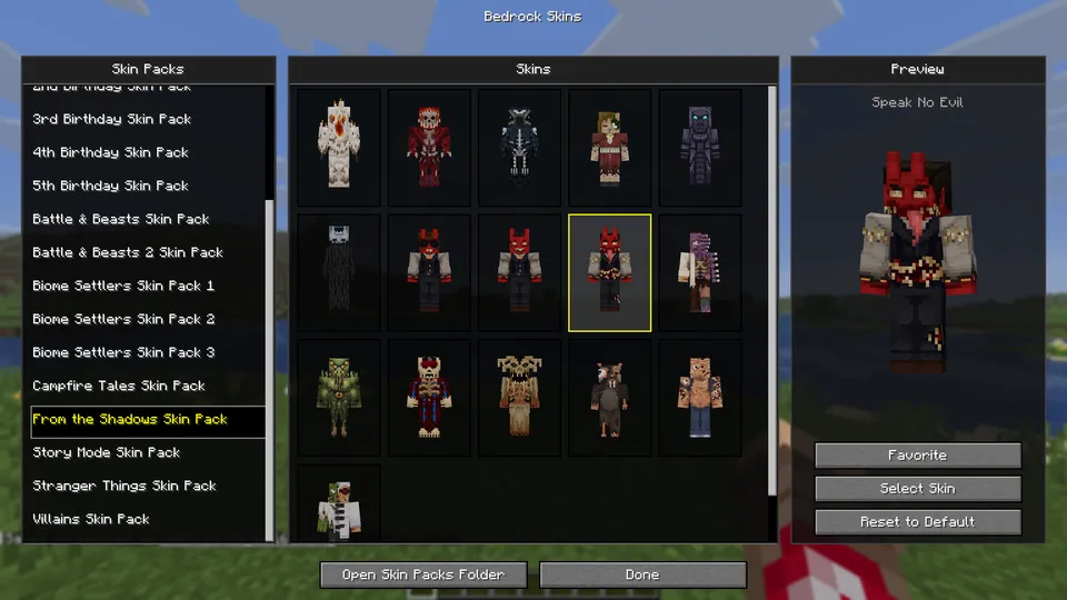 Bedrock Skins — Minecraft mod, rasm 3
