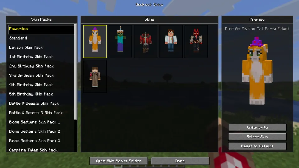 Bedrock Skins — Minecraft mod, rasm 4
