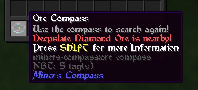 Miner's Compass — Minecraft mod, rasm 3
