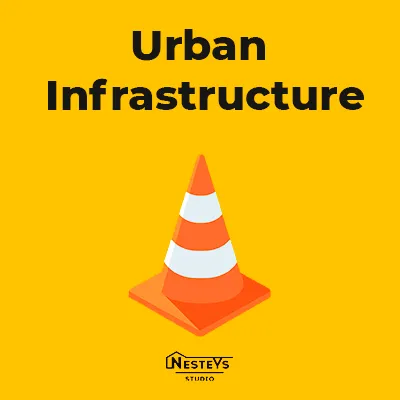 Urban Infrastructure — Minecraft mod, rasm 1