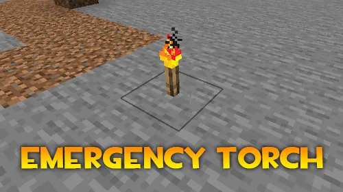Emergency Torch — Minecraft mod, rasm 1