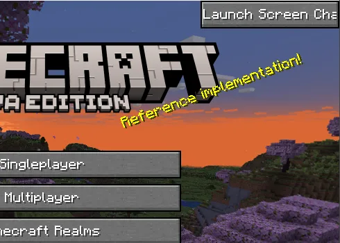 Launch Screen Changer — Minecraft mod, rasm 4