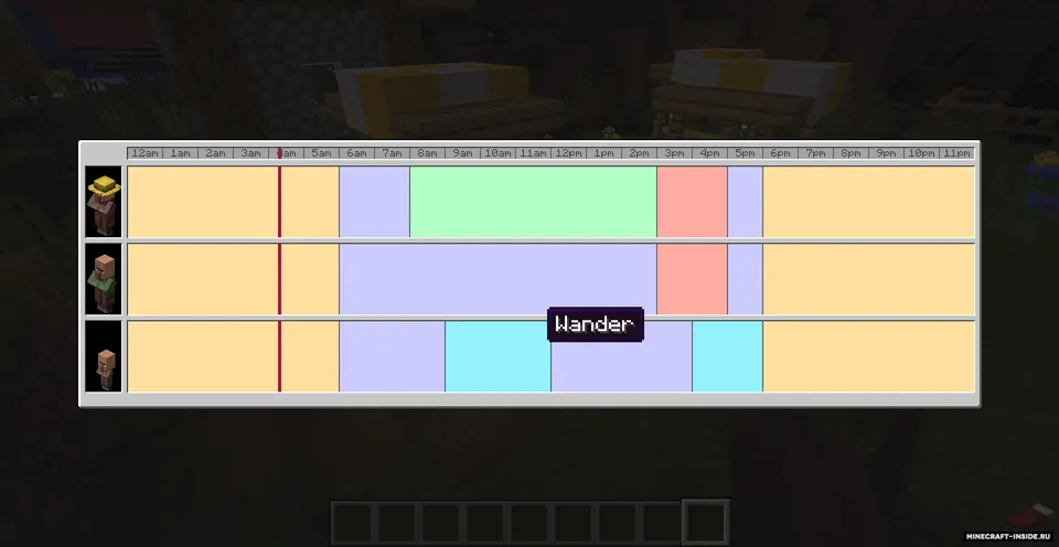 VillagerTimetable — Minecraft mod, rasm 4