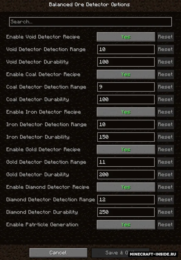 Balanced Ore Detector — Minecraft mod, rasm 2