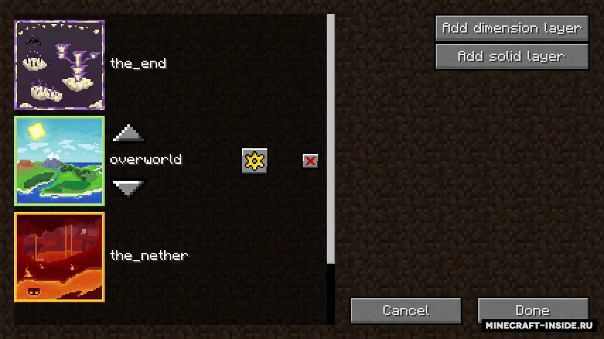 DimensionalLayers — Minecraft mod, rasm 3