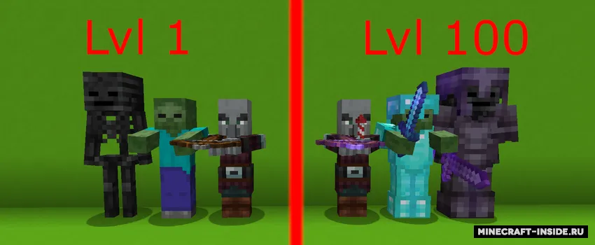 Hostile Mobs Improve Over Time — Minecraft mod, rasm 2