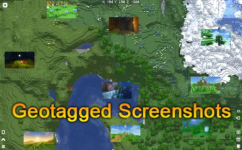 Geotagged Screenshots — Minecraft mod, rasm 1