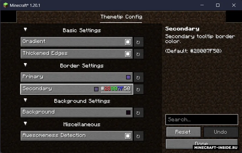 themetip — Minecraft mod, rasm 2