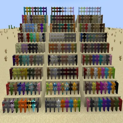 More Beautiful Fences & Gates — Minecraft mod, rasm 1