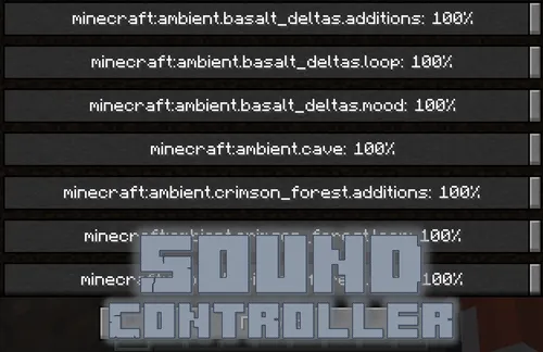 Sound Controller — Minecraft mod, rasm 1