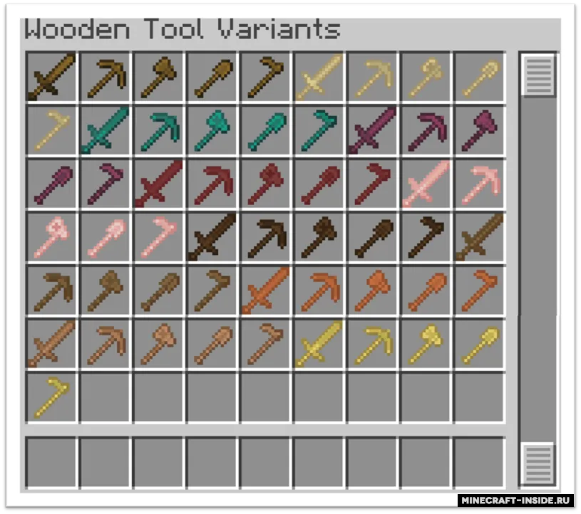 Wooden Tool Variants — Minecraft mod, rasm 2