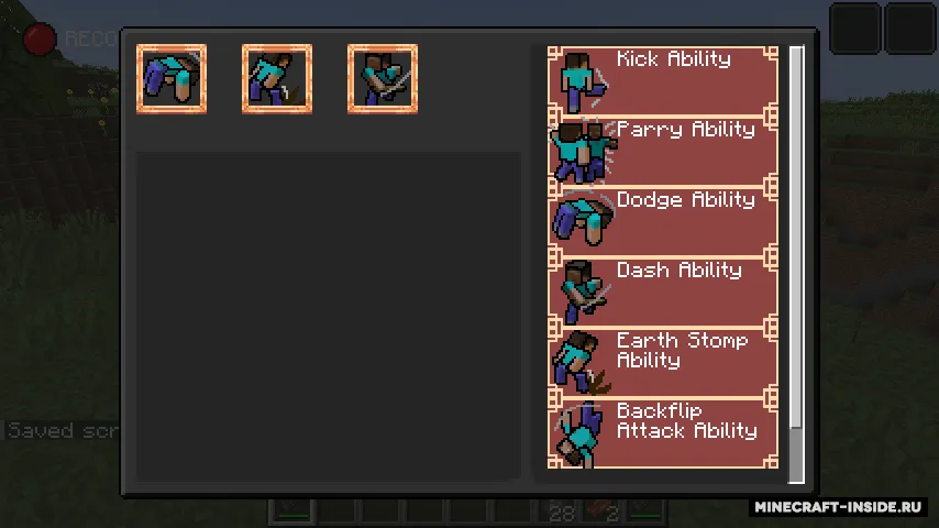 Zav's Stamina and Abilities — Minecraft mod, rasm 2
