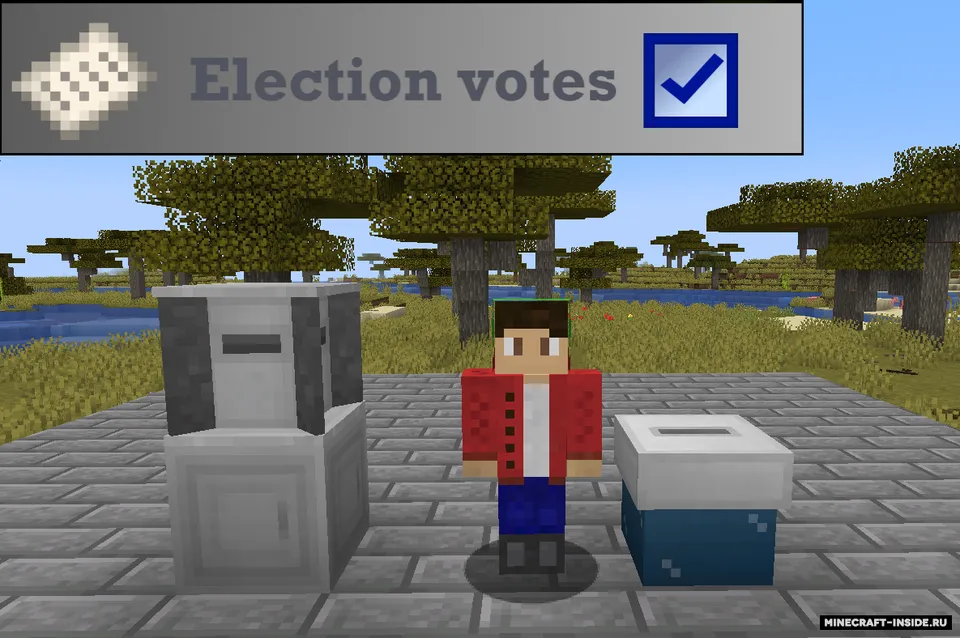 Election votes — Minecraft mod, rasm 2
