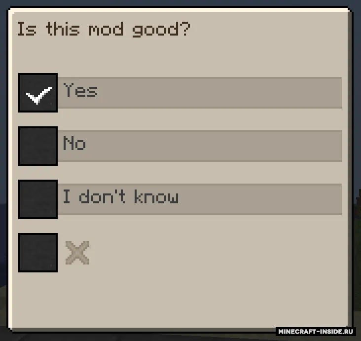 Election votes — Minecraft mod, rasm 7