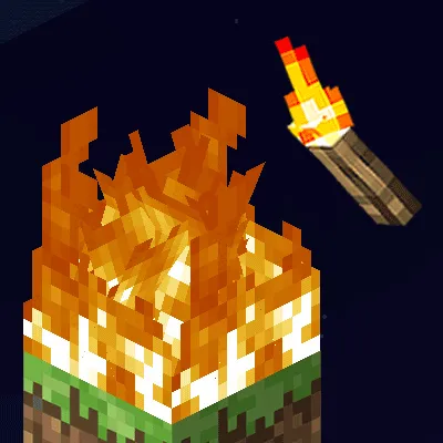 Torch hit! — Minecraft mod, rasm 1