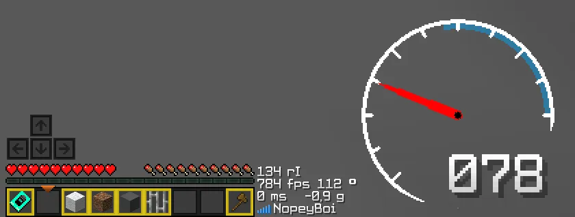 Nopeys BoatHUD — Minecraft mod, rasm 2