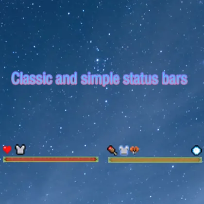 Classic and simple status bars — Minecraft mod, rasm 1