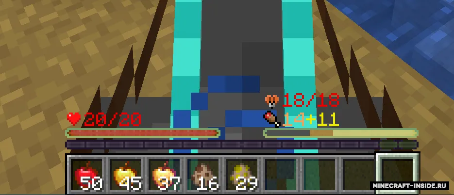 Classic and simple status bars — Minecraft mod, rasm 2
