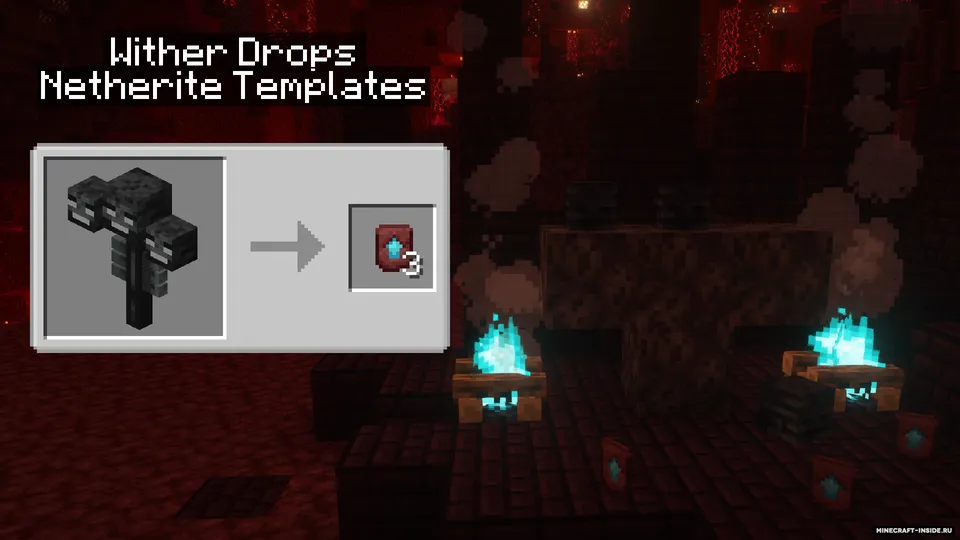 Wither Drops Netherite Template — Minecraft mod, rasm 2