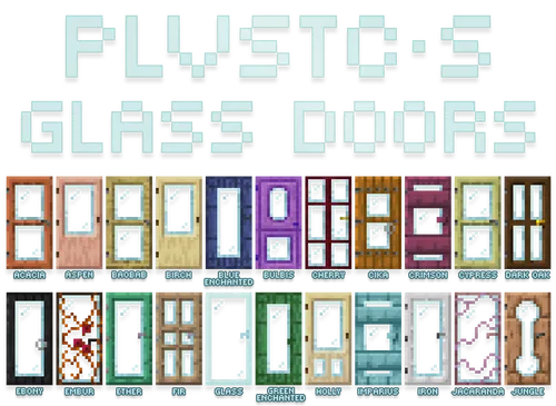 PLVSTC's Glass Doors — Minecraft mod, rasm 1