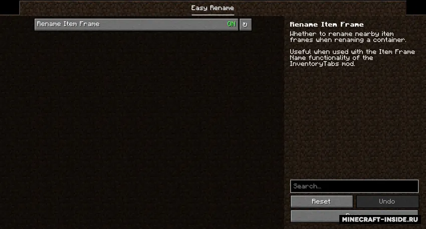 Easy Rename — Minecraft mod, rasm 2