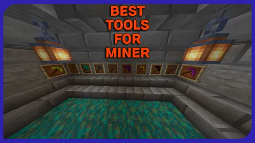 Best tools for miner — Minecraft mod, rasm 1