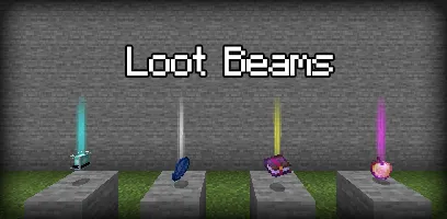 Loot Beams — Minecraft mod, rasm 1