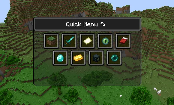 Quick Menu — Minecraft mod, rasm 3