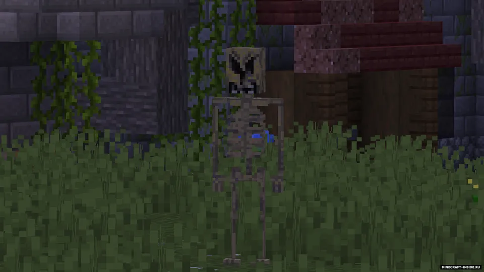 "Eee yordam bering" memidagi yovuz skelet — Minecraft mod, rasm 6