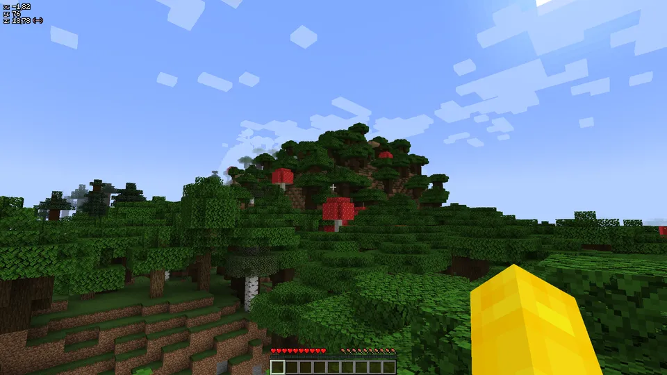 Minimal Coords HUD — Minecraft mod, rasm 3