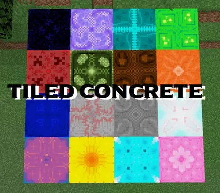 The Tiled Concrete — Minecraft mod, rasm 1