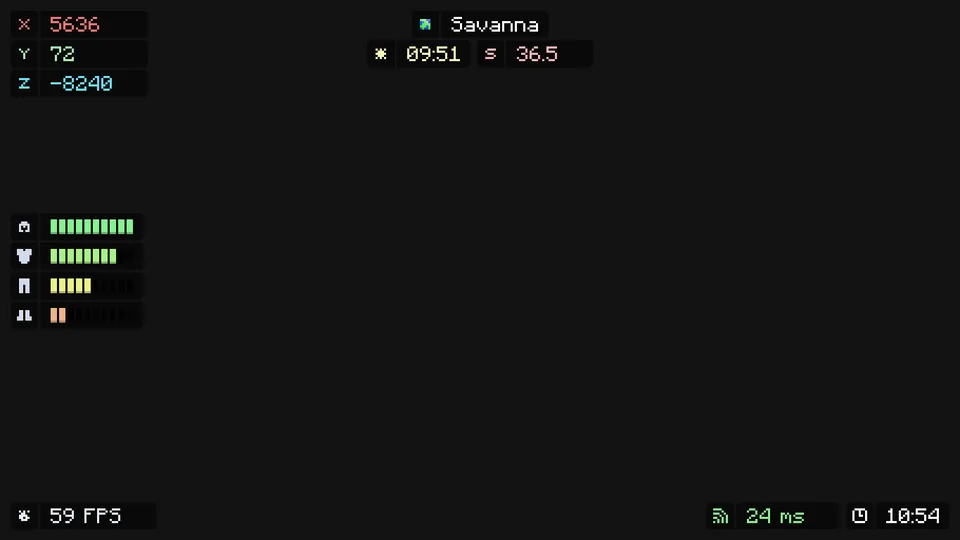 StarHUD — Minecraft mod, rasm 2