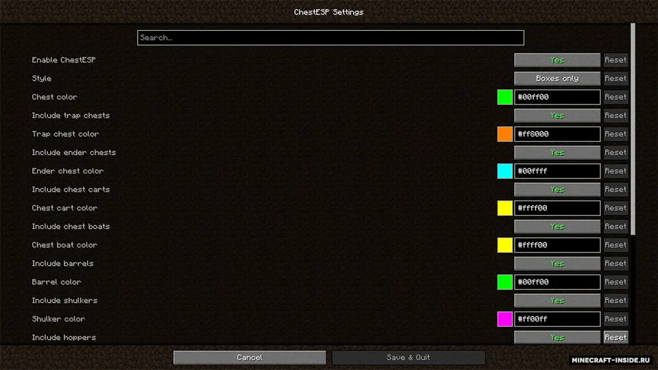 ChestESP — Minecraft mod, rasm 3