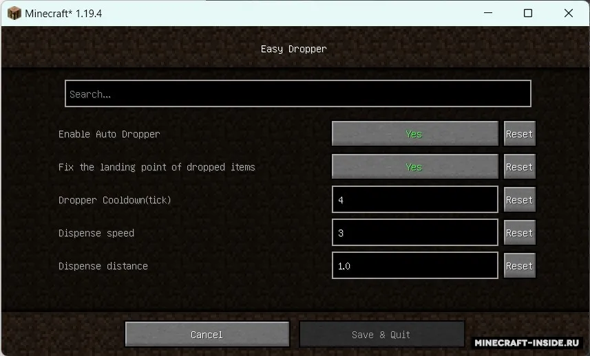 Easy Dropper — Minecraft mod, rasm 3