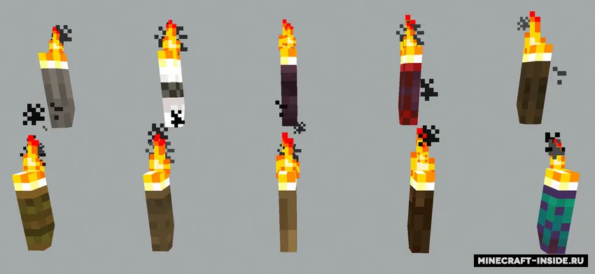 More Beautiful Torches (More Torch Colors) — Minecraft mod, rasm 2