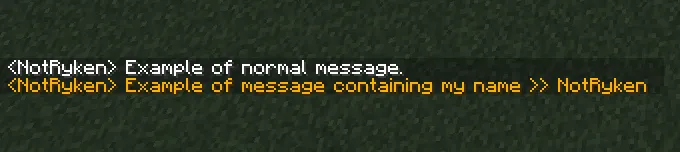 Chat Notify — Minecraft mod, rasm 2
