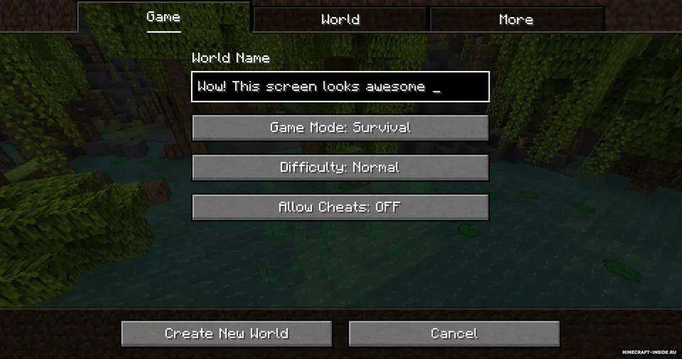 Panorama Screens — Minecraft mod, rasm 2