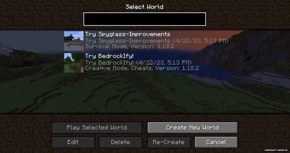 Panorama Screens — Minecraft mod, rasm 4