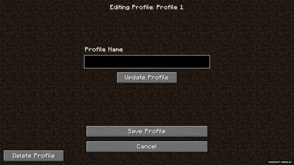 Options Profiles — Minecraft mod, rasm 3