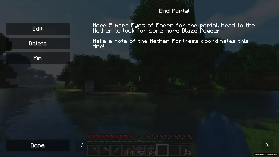 Notes — Minecraft mod, rasm 2