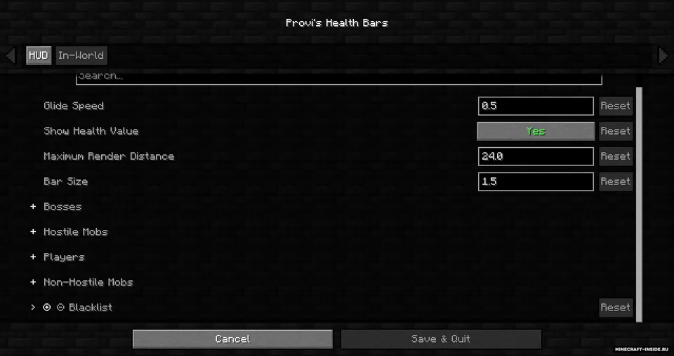Provi's Health Bars — Minecraft mod, rasm 5