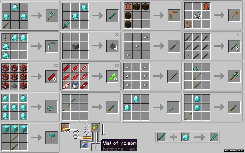 Haghog's Vanilla-Style Weapon — Minecraft mod, rasm 4