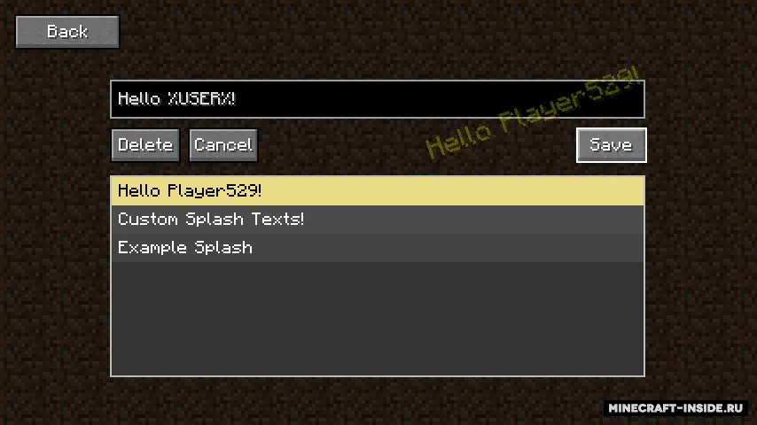 Custom Splashes — Minecraft mod, rasm 3